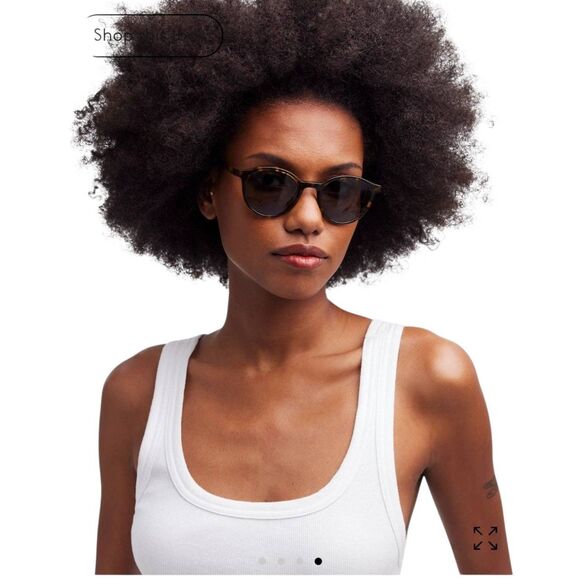 Madewell Layton Tortoise Shell Sunglasses with NEW Soft Leather Case - Picture 2 of 15